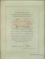 A trip on the VA-3 - Certificate of travel on the world's first hovercraft passenger service (Robert Lloyd-Jones).